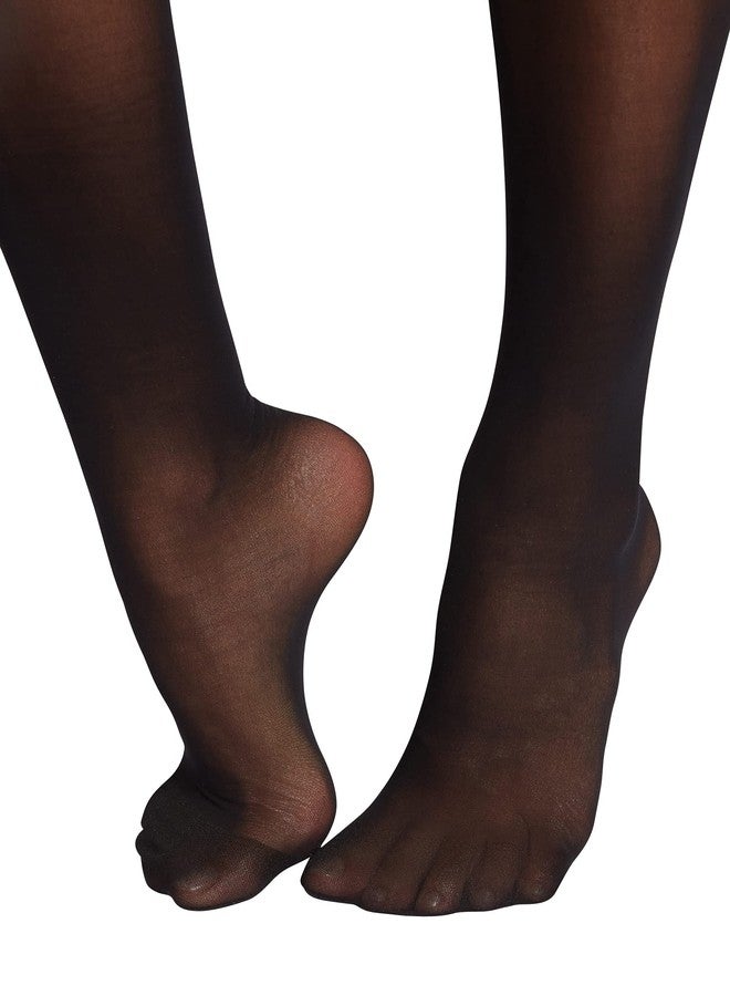 Wolford Individual 10 Denier Knee-Highs Transparent For Women Sheer With Exceptional Smooth Soft Stretchable Comfort Band. - Image 3